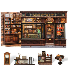 CUTEBEE Book Nook Kit corner coffee shop exterior invites cozy decor inspiration