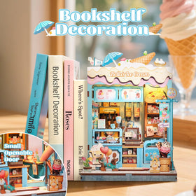 CUTEBEE Book Nook Kit desk display for elegant shelf decor
