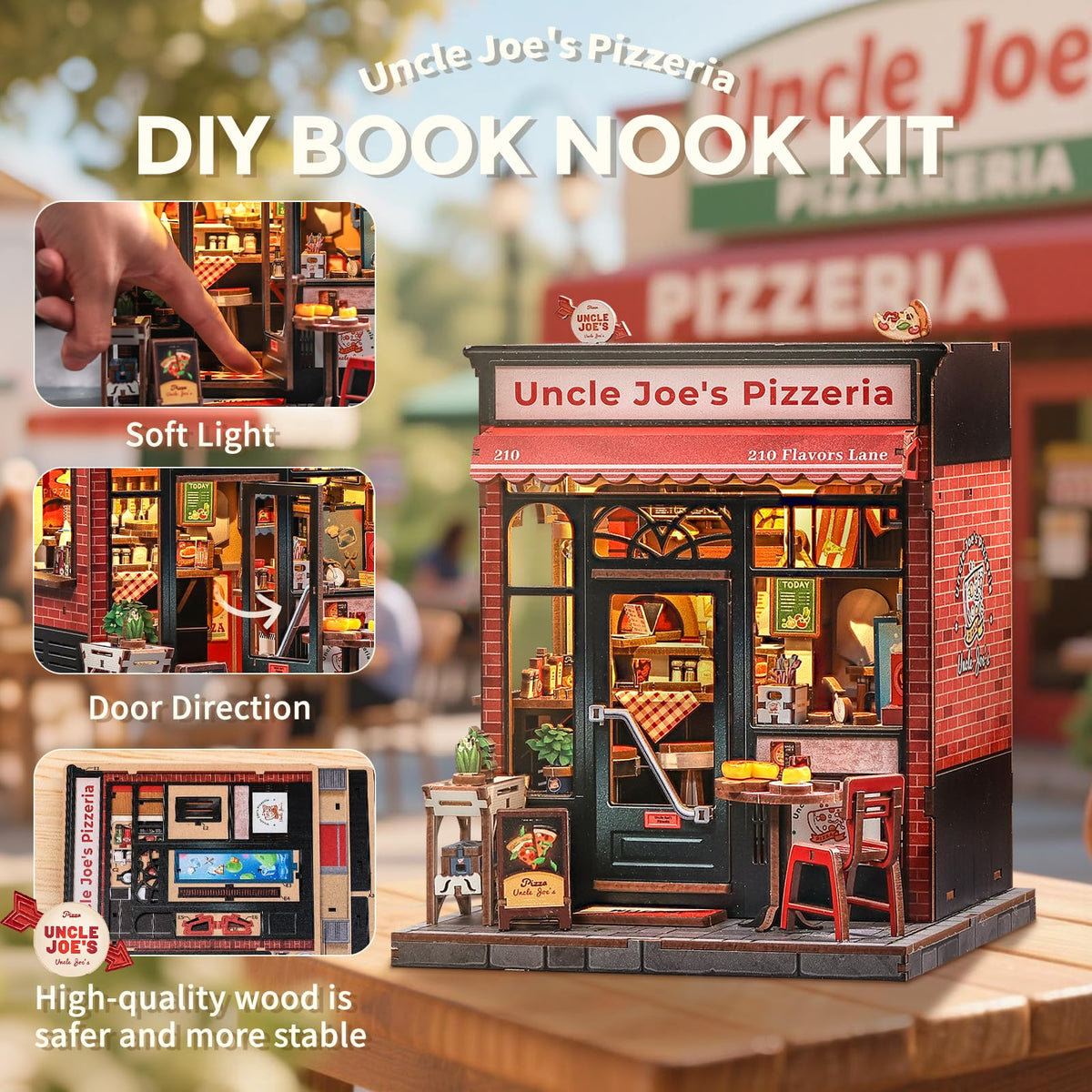 CUTEBEE book nook kit dining booths with vintage charm for ambiance.