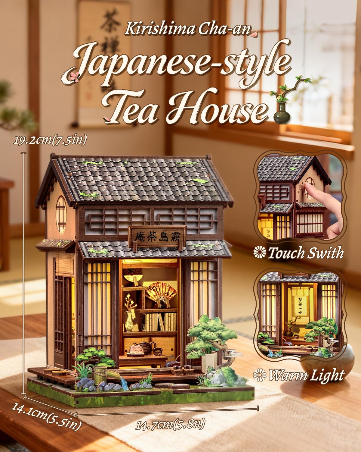 CUTEBEE Book Nook Kit DIY puzzle for relaxing hands-on crafting