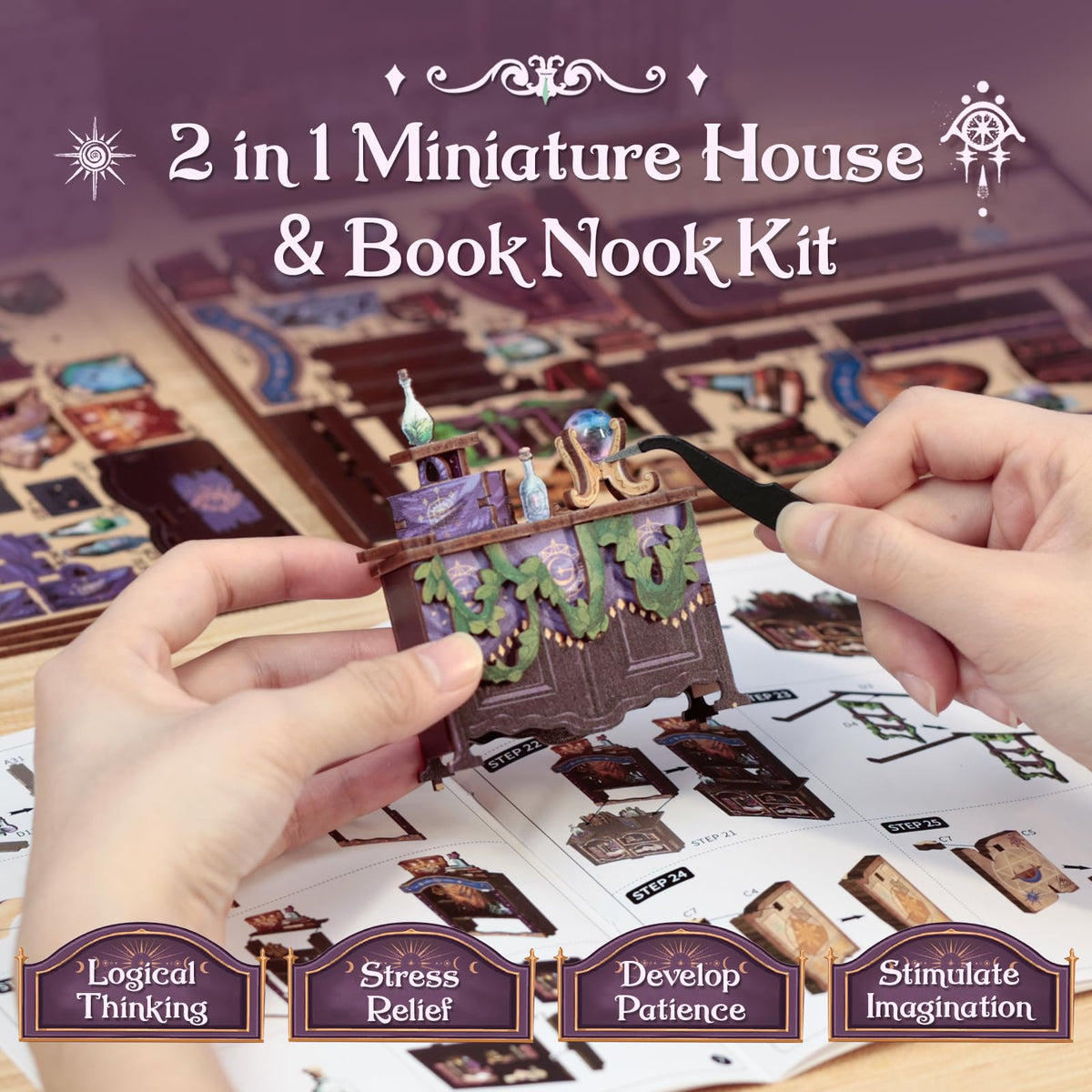 Cutebee Book Nook Kit gift-ready packaging for family and friends