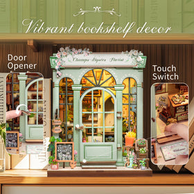 Cutebee Book Nook Kit interior detail reveals miniature garden rooms