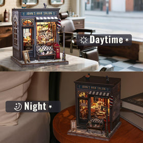 CUTEBEE Book Nook Kit leather barber chair adds vintage charm to your display