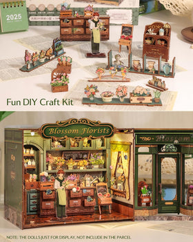 CUTEBEE Book Nook Kit miniature dollhouse assembly fosters creative focus and hands-on learning.