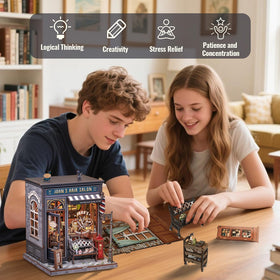 CUTEBEE Book Nook Kit night-light display enhances cozy ambience