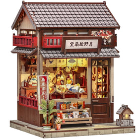 CUTEBEE Book Nook Kit Tsukino Eogi-dou street shop, enhances bookshelf decor