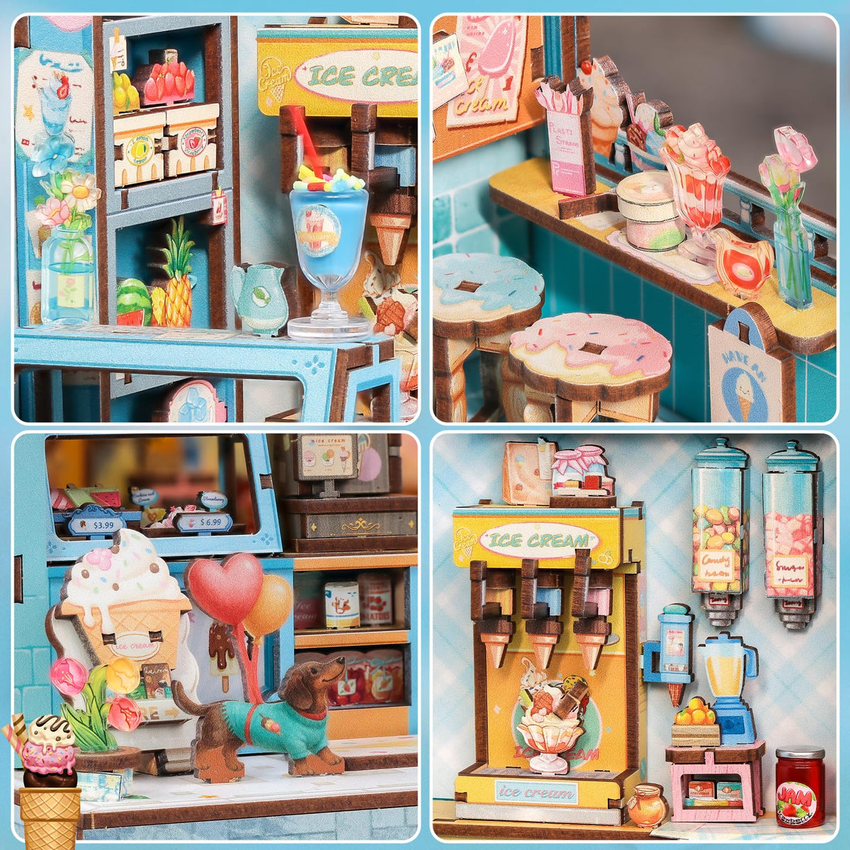 CUTEBEE Book Nook Kit unboxing reveals organized contents