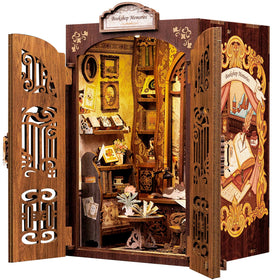 CUTEBEE Book Nook Kit bookshelves with books add world-building charm
