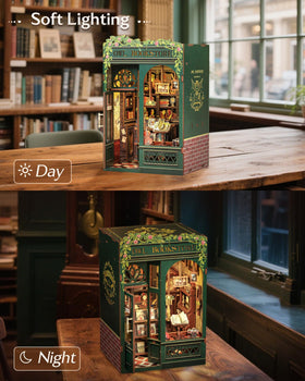 CUTEBEE Book Nook Owl Bookstore decorative bookend for tidy shelves