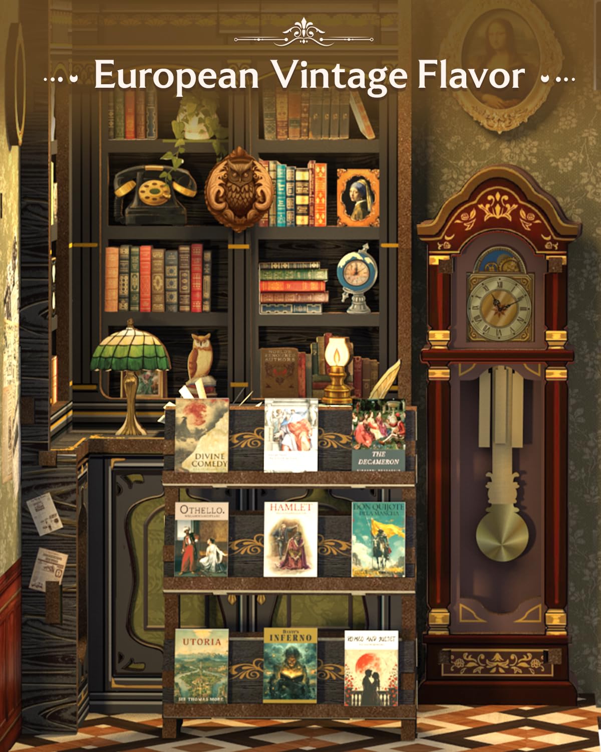 CUTEBEE Book Nook Owl Bookstore step-by-step guide for beginners