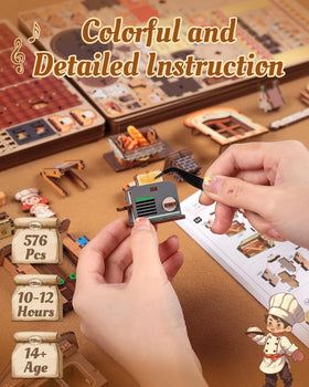 CUTEBEE Bread Factory built-in music creates a cozy ambient backdrop