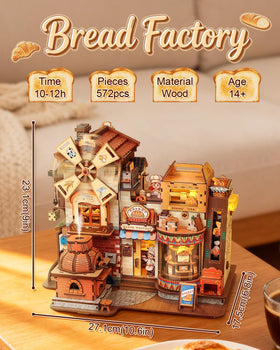 CUTEBEE Bread Factory oven detail with retro bakery motifs