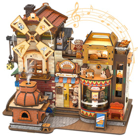 CUTEBEE Bread Factory windmill rotates to bring life to your shelf display