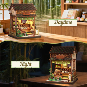 CUTEBEE detailed tiny house showcases traditional Japanese sweets ambiance.