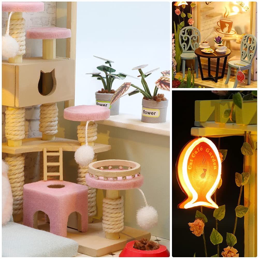 CUTEBEE dollhouse dust-proof exterior helps keep the display tidy and lasting.