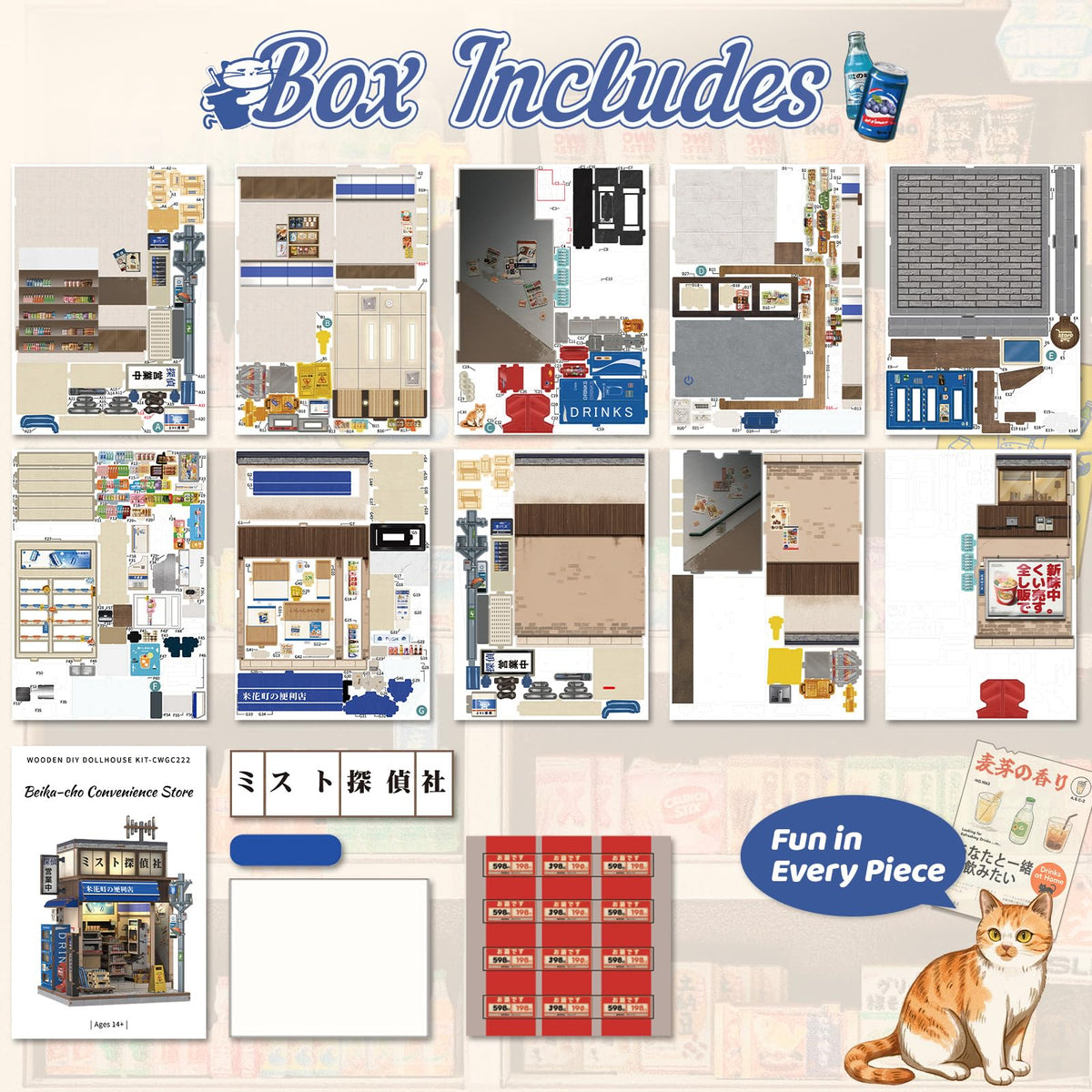CUTEBEE Gift-ready book nook kit, a thoughtful DIY present for crafters.