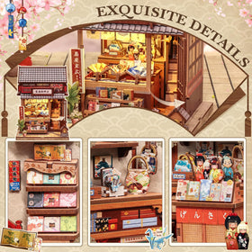 CUTEBEE Japanese-style book nook assembly guide supports smooth building