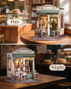 CUTEBEE Sunny Cafe Diorama detail reveals a tiny world for desks
