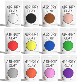 Cutedeer air-dry modeling clay in 12 colors for vibrant kids' crafts