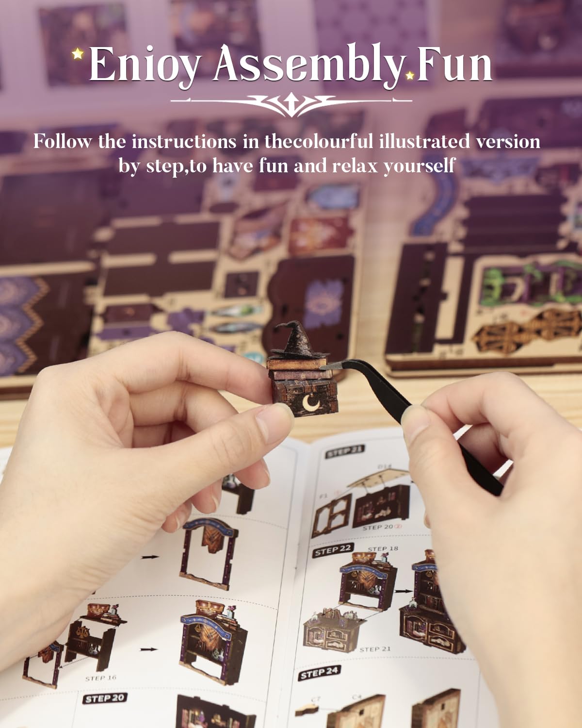 Cutefun Book Nook Kit arrives in a gift ready package for book lovers