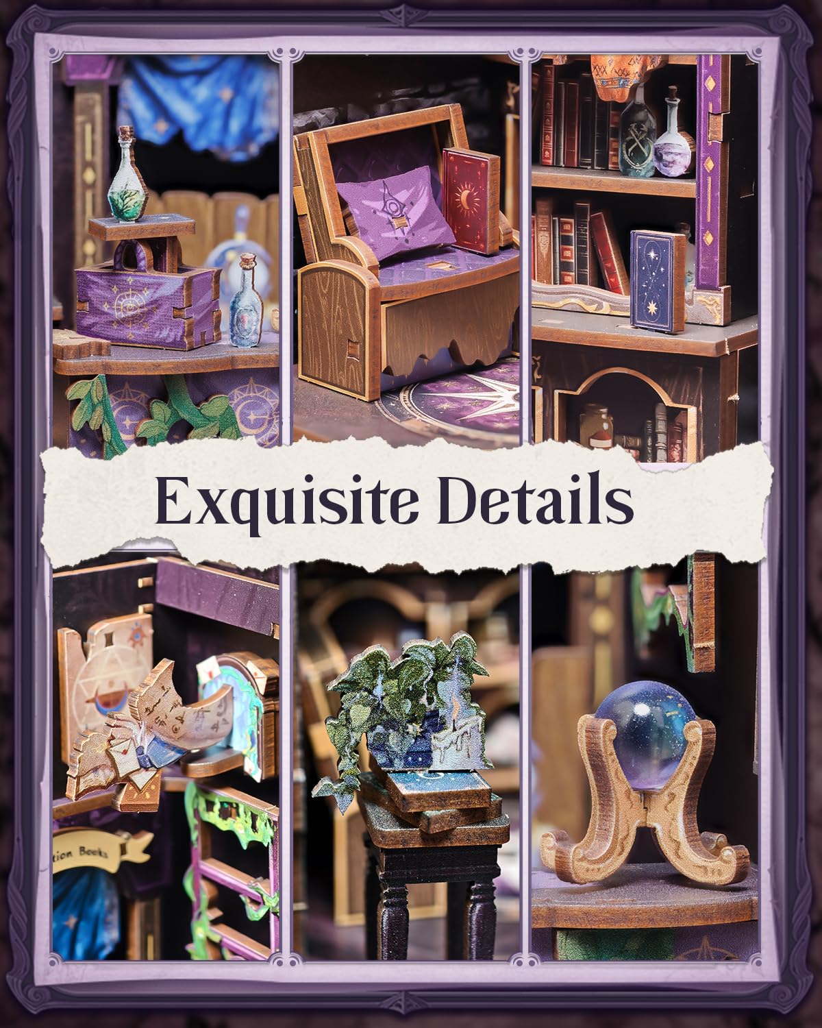 Cutefun Book Nook Kit step by step manual guides a smooth build
