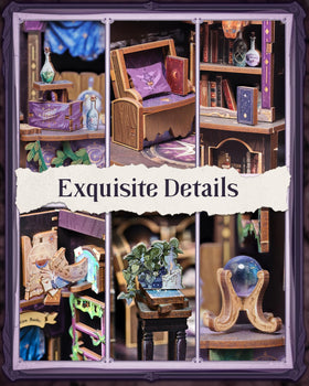 Cutefun Book Nook Kit step by step manual guides a smooth build