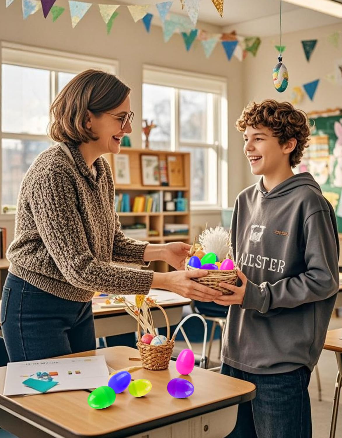 CUTEHO Ready-to-use Easter eggs save time for teachers and parents alike.