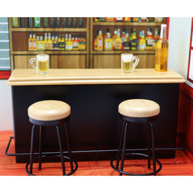 Cutemini dollhouse bar stools pair adds authentic seating to miniature scenes.