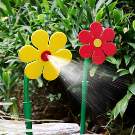 CUTENNIOU Crazy Daisy Sprinkler yellow color brightens garden and attracts smiles.