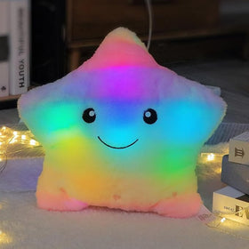 Cuteoy star pillow shows colorful lights to soothe bedtime routines