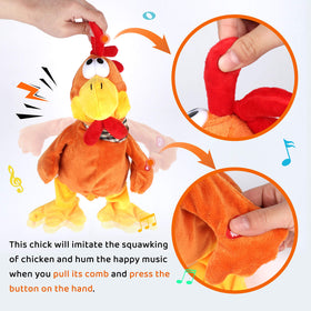Cuteoy battery operated chicken setup with simple on/off control