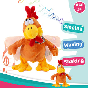 Cuteoy chicken plush walking and waving action to spark imagination