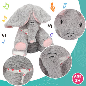Cuteoy Elephant soft plush material provides safe, cozy hugs.