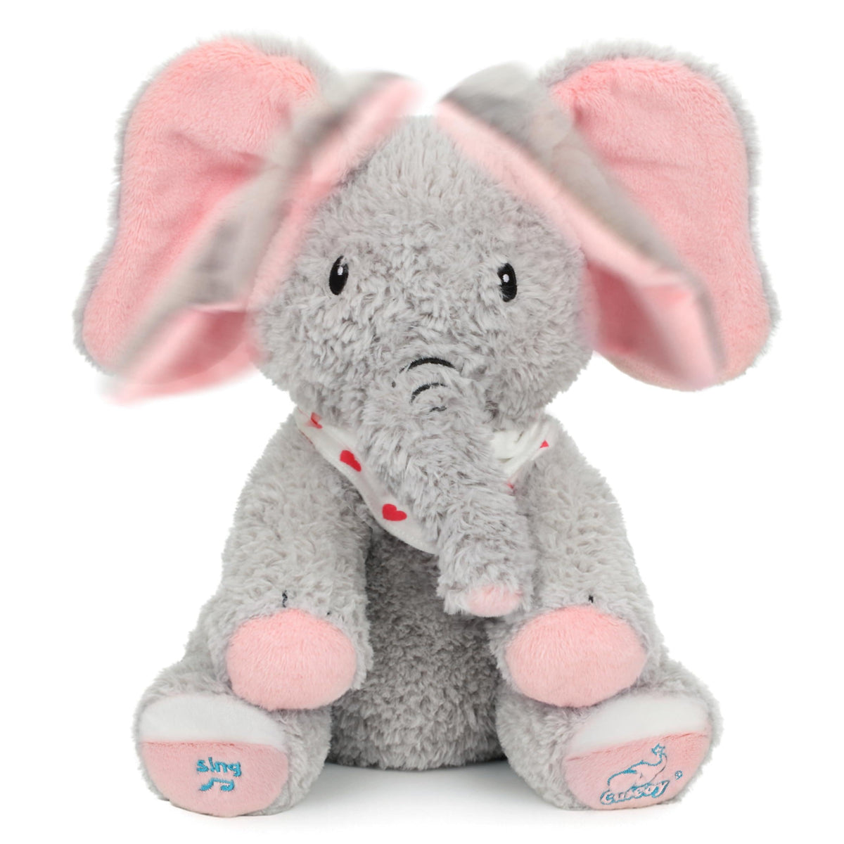 Cuteoy Peek A Boo Elephant with moving ears encourages interactive play.