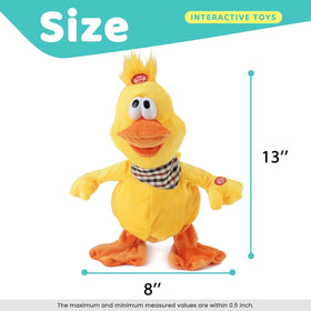 Cuteoy soft plush duck with large eyes invites cuddling and play.