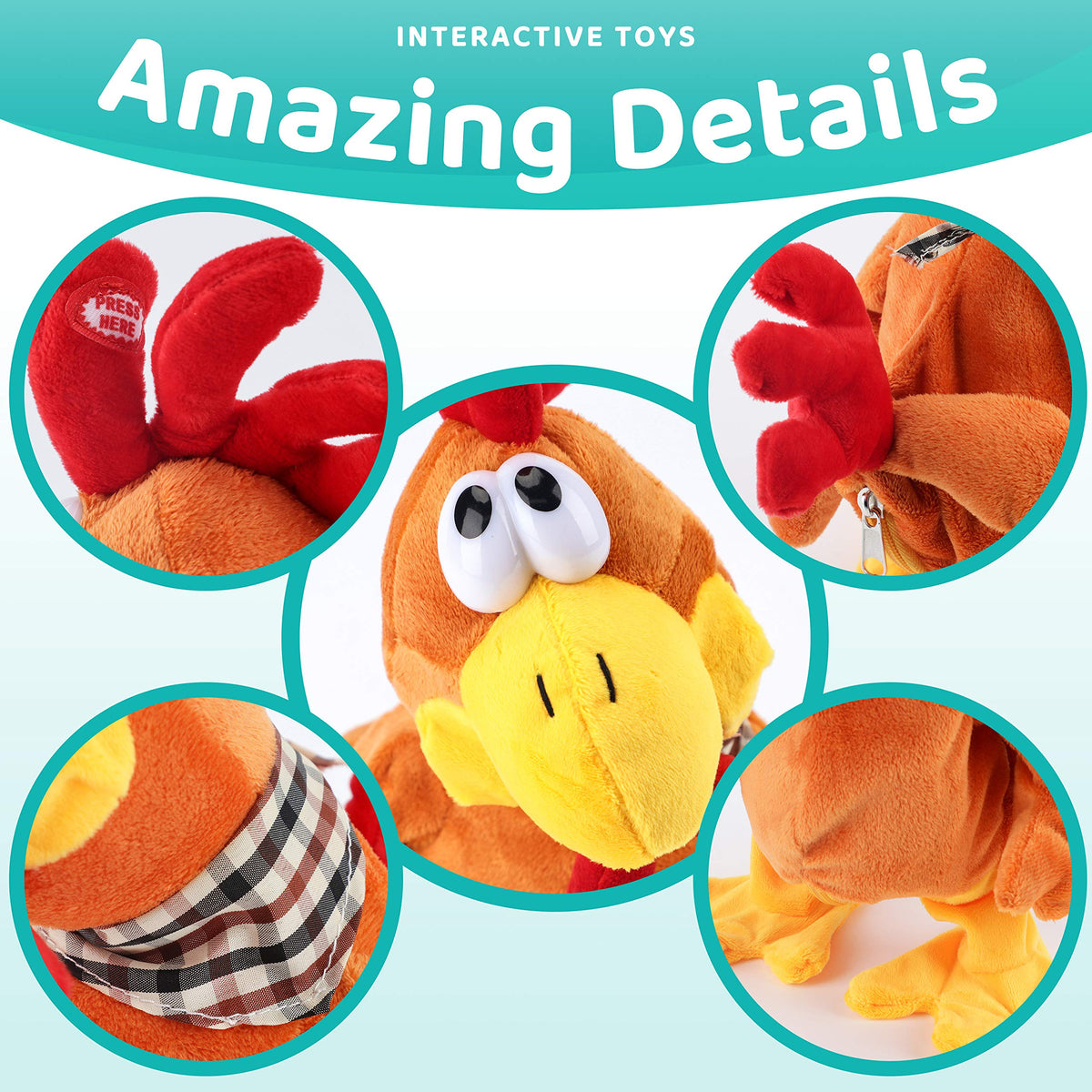 Cuteoy soft plush fabric with big eyes details for cuddly fun