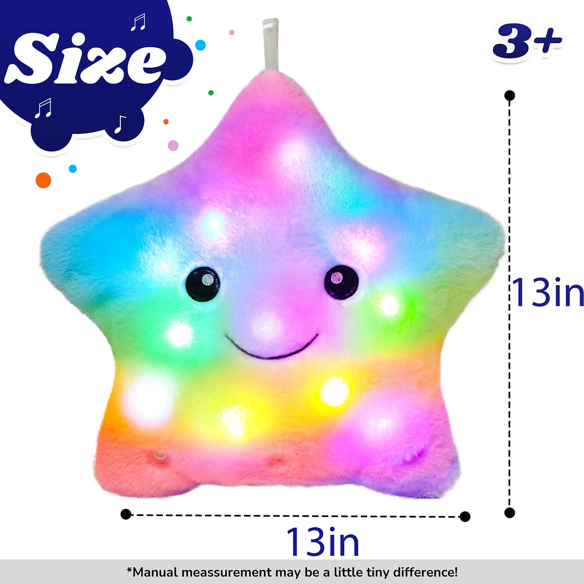 Cuteoy pillow hangs with the included lanyard for easy display