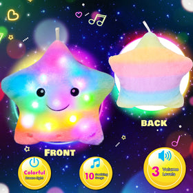 Cuteoy star pillow plays gentle songs to ease transitions