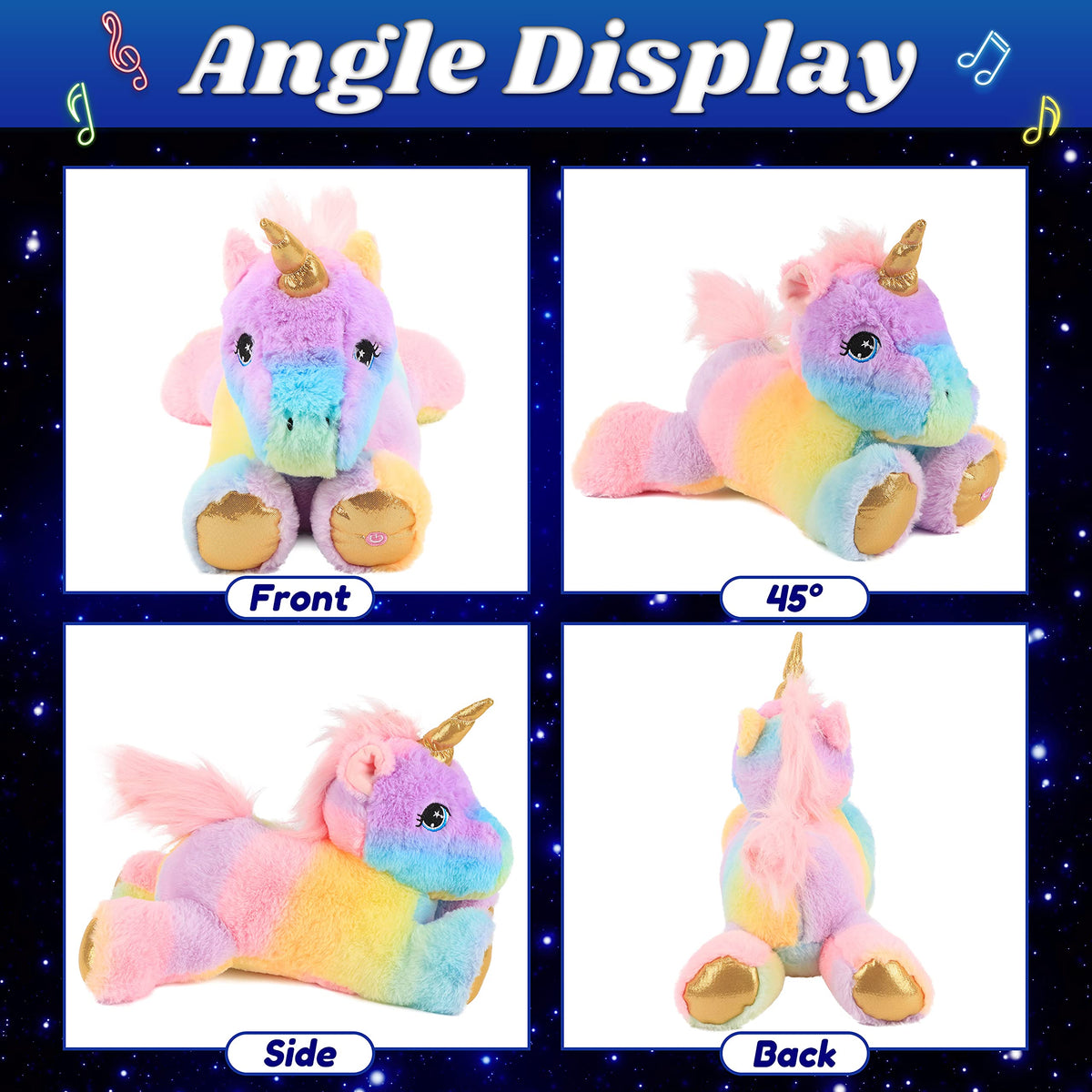 Cuteoy unicorn paw switch plays gentle lullabies to comfort children.