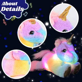 Cuteoy unicorn plush with soft fur and big eyes makes a cuddly friend.