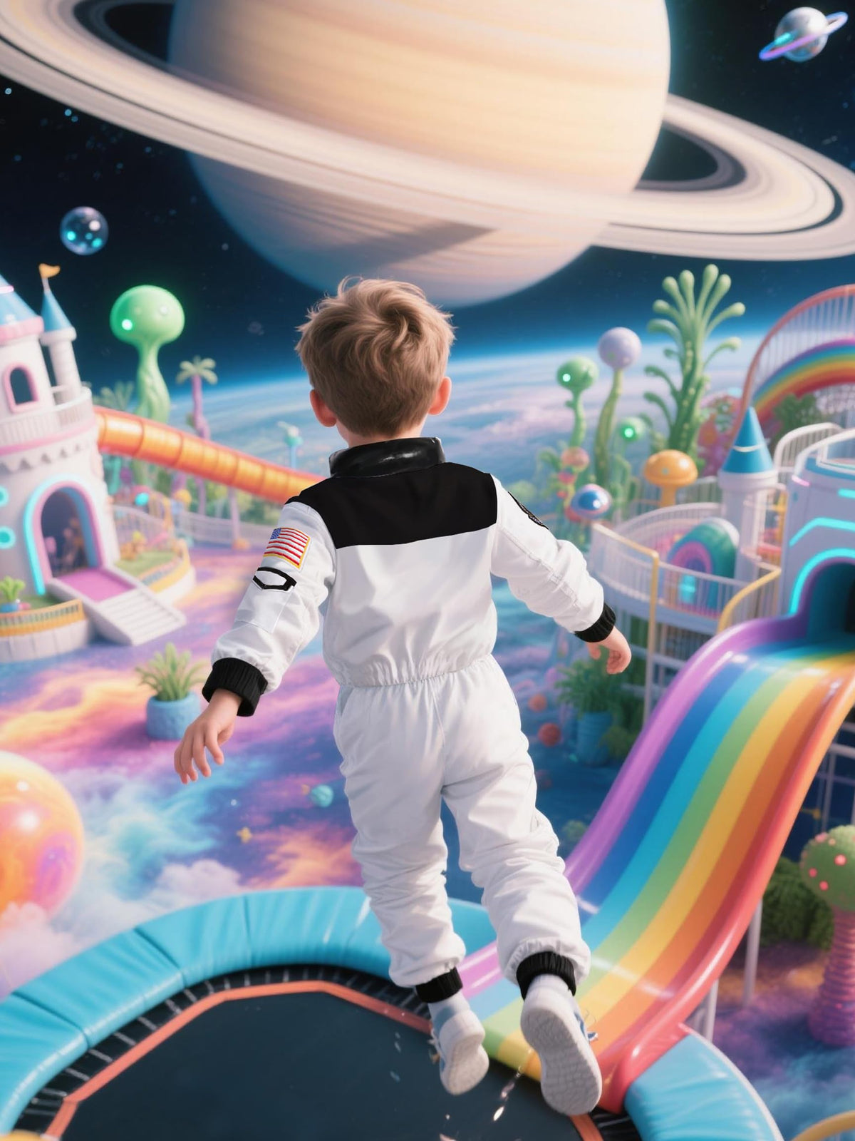 Cuteshower astronaut costume sized for 5-7 years