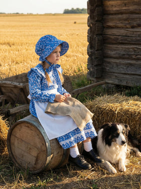 Cuteshower Pioneer Dress blue skirt detail designed for movement and play