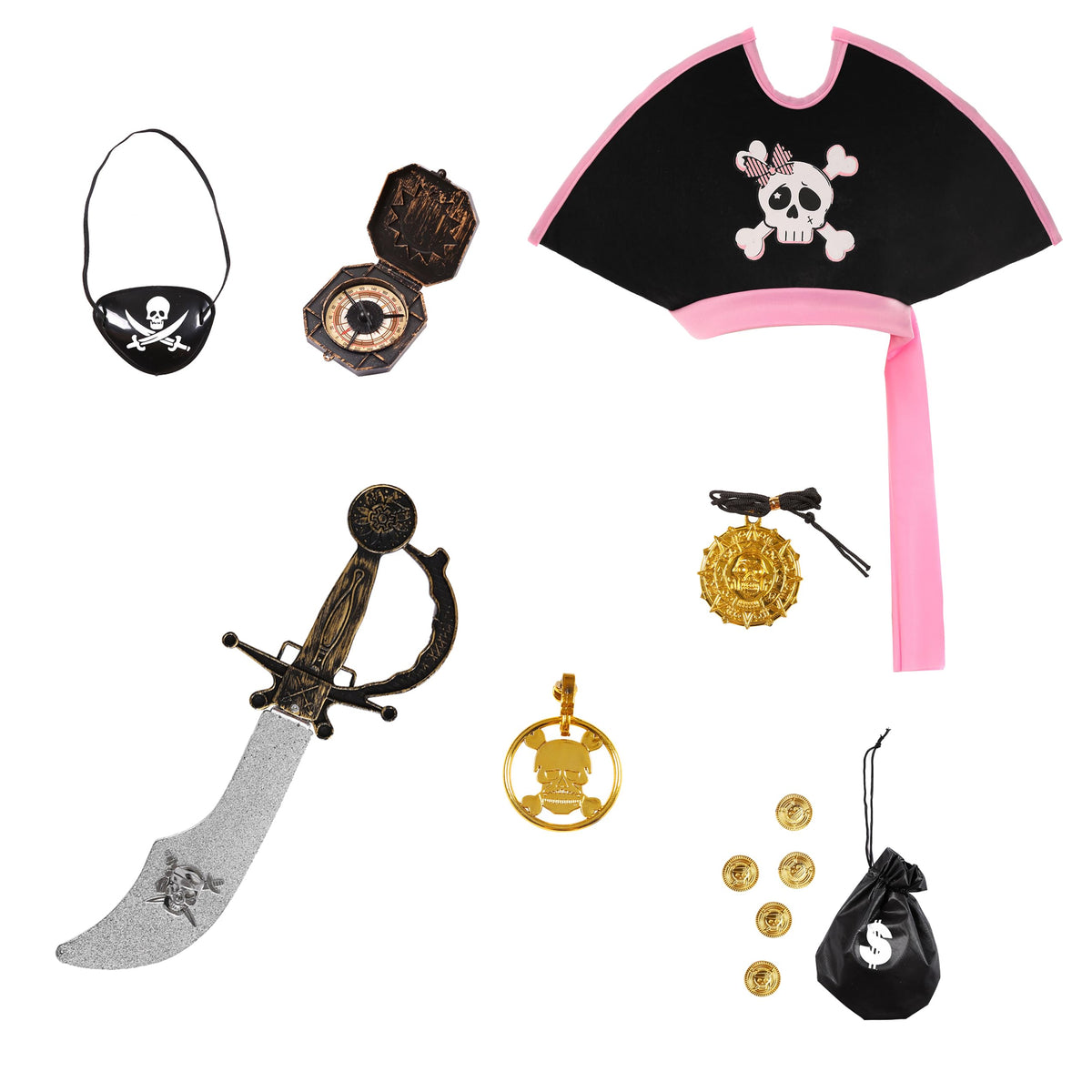 Cuteshower compass and jewelry pieces spark ideas for treasure hunts