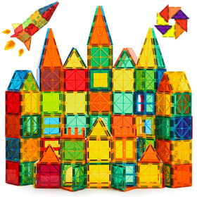 CuteTiger magnetic tiles castle-building sparks imaginative play and cooperative problem solving.