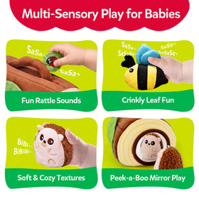 CuteZone built-in mirror for self-discovery and peekaboo moments