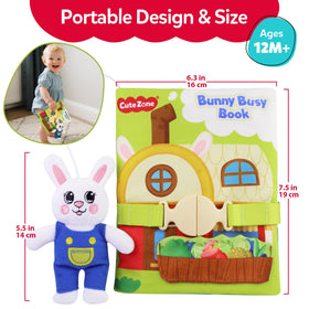 CuteZone Busy Book pages stay organized with attached components.
