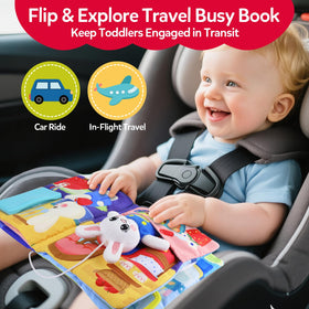 CuteZone Busy Book is soft and lightweight for quiet time on the go.