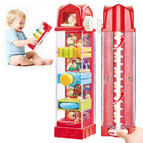 CuteZone Farm Egg Drop Toy coop action strengthens fine motor skills during pretend farming.