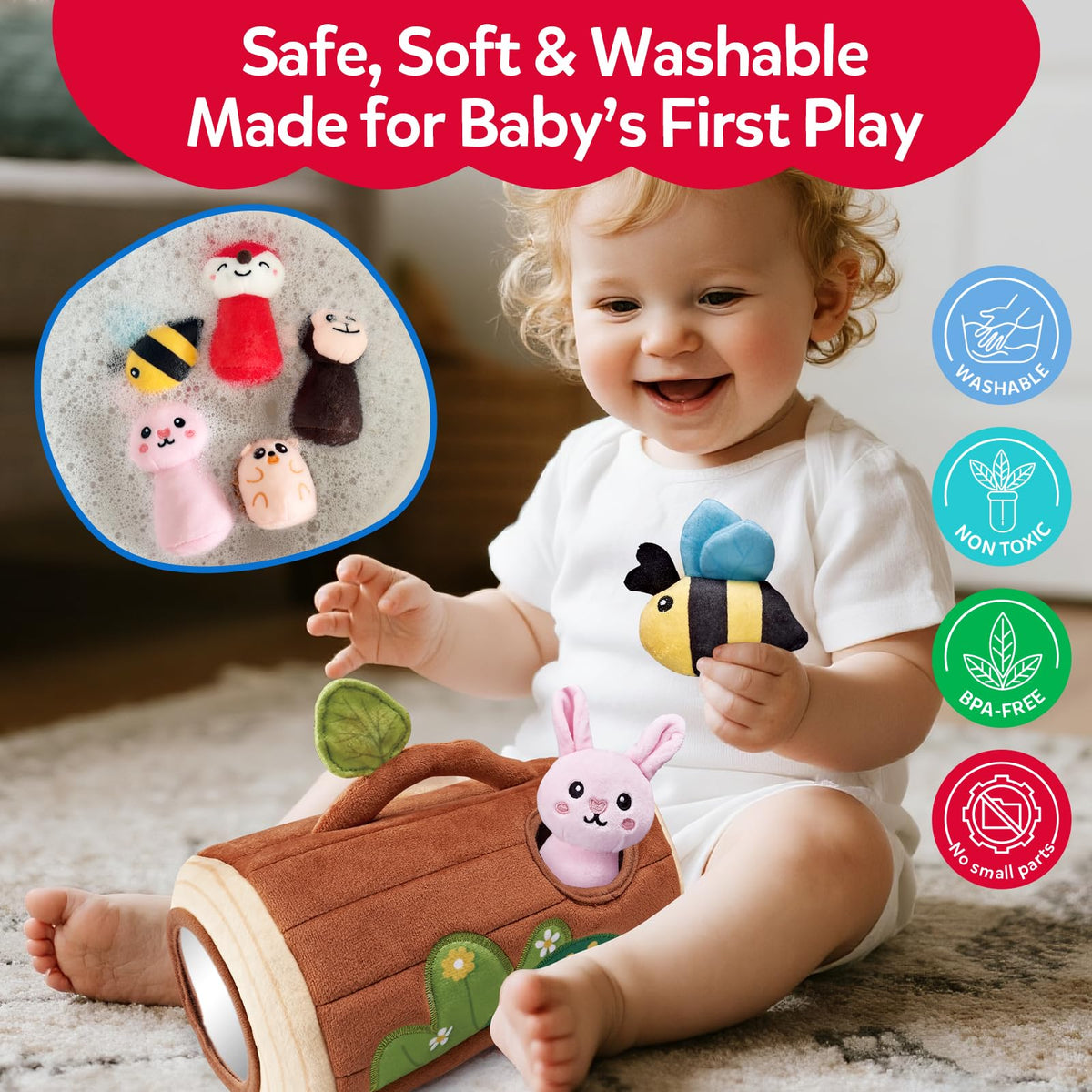 CuteZone leaf flap discovery inviting peekaboo and attention engagement