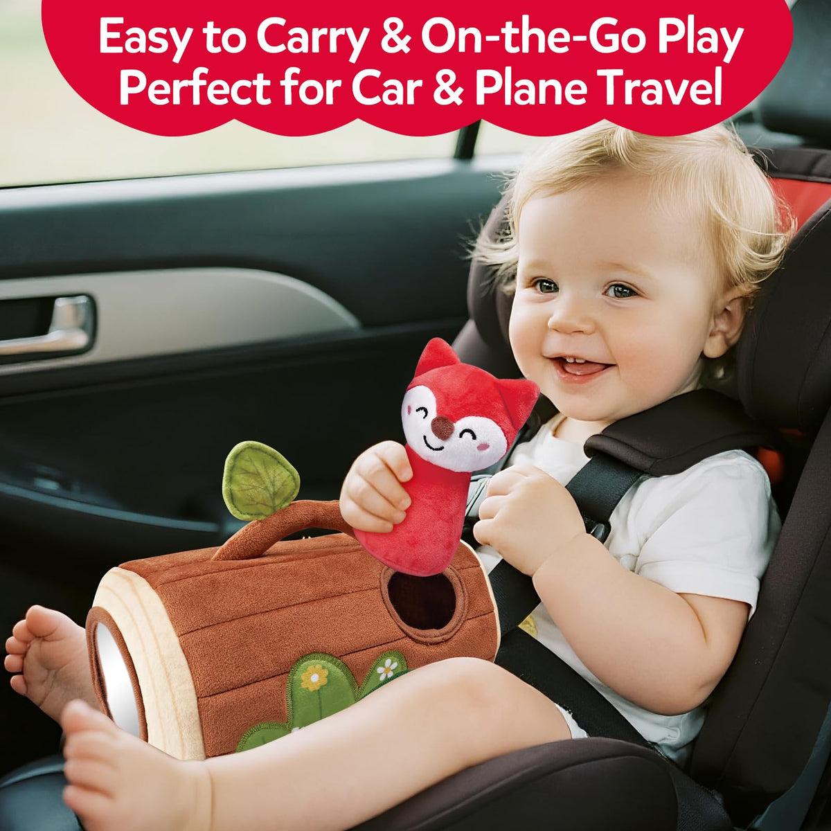 CuteZone travel-friendly tree stump keeps pieces organized on the go